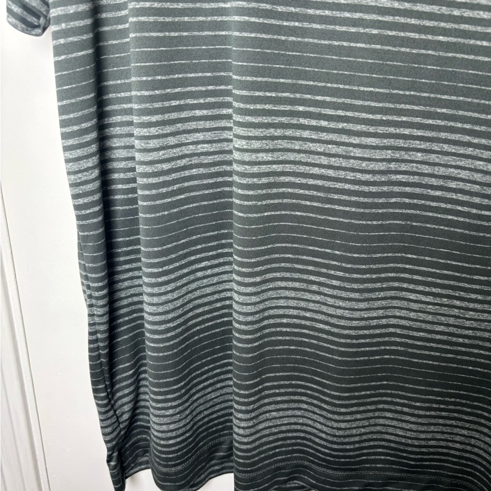 Nike Golf Tour Performance Dri-Fit Gray Striped Polo Shirt Men Size XL - Picture 5 of 15